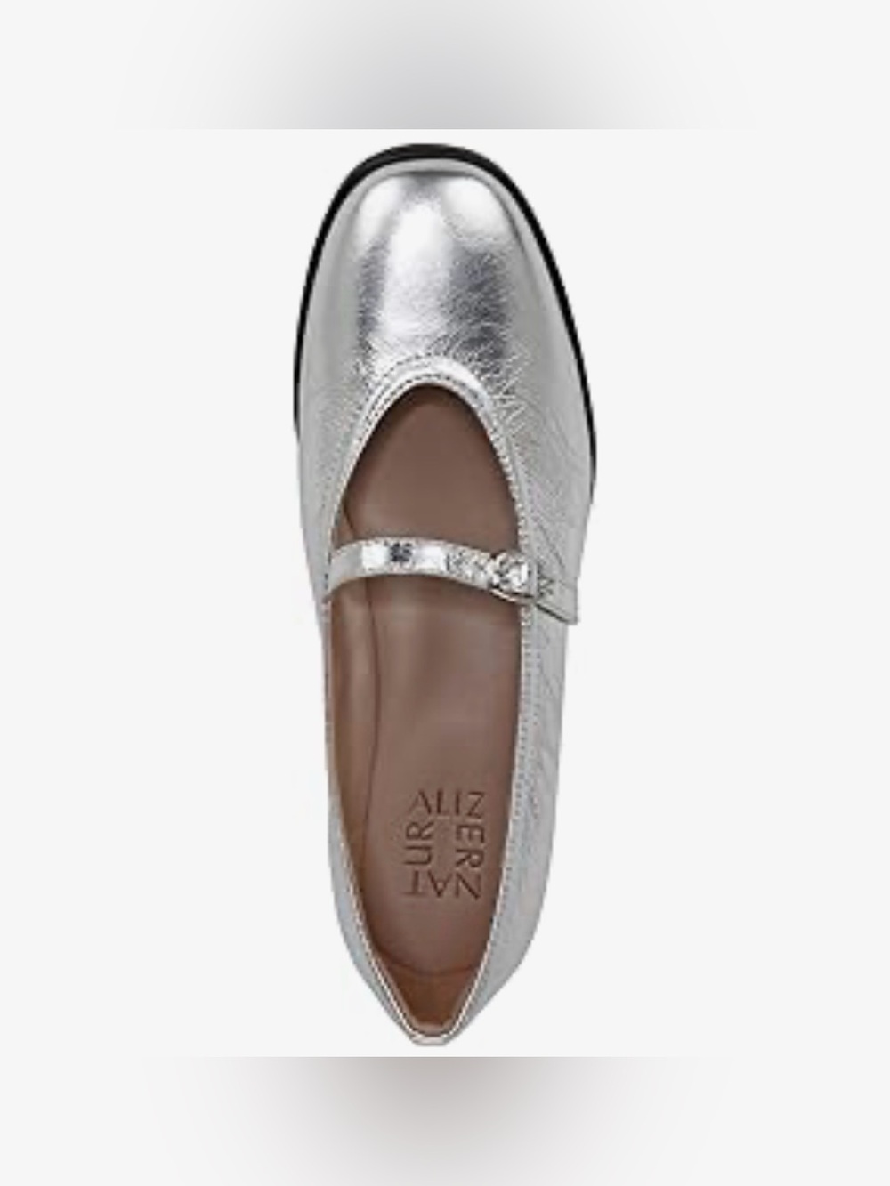 NORDSTROM MARY JONES NATURALIZER SHOES SILVER COLOR SIZE 7.5 NEW - Picture 5 of 15
